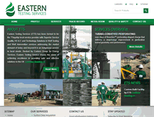 Tablet Screenshot of eastern-testing.com